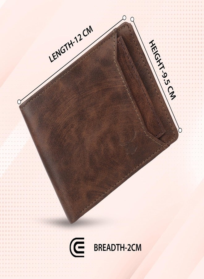 Highlark Faux Leather Wallet for Men I Slim & Compact Wallet I Credit/Debit Card Slots I 2 Currency compartments I 2 Secret compartments - Image 4
